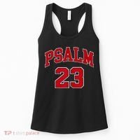Psalm 23 Retro Sneakerhead Christian Bible Jesus Women's Tank Top thumb 0