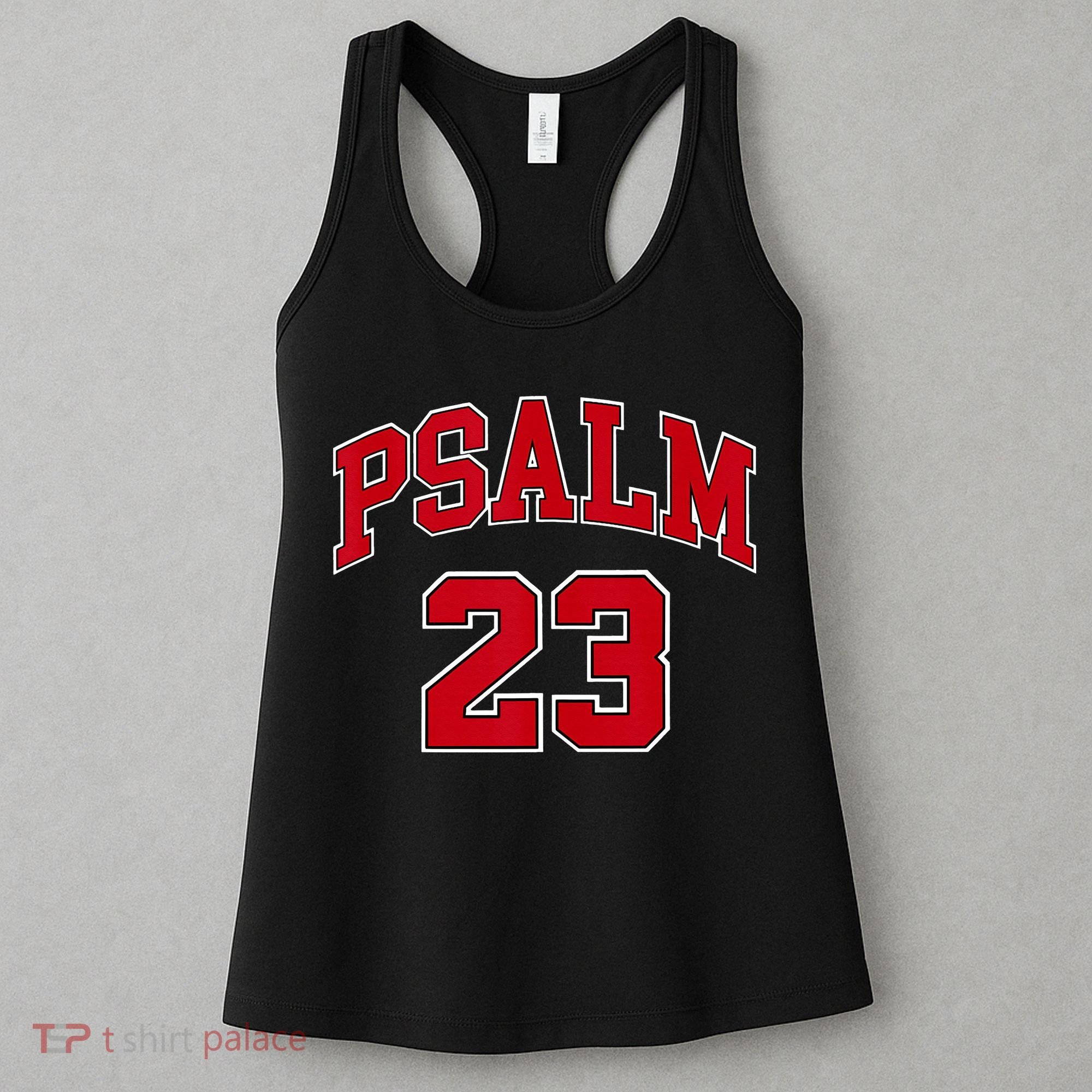 Psalm 23 Retro Sneakerhead Christian Bible Jesus Women's Tank Top