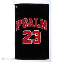 Psalm 23 Retro Sneakerhead Christian Bible Jesus Golf Towel thumb 0