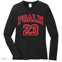Psalm 23 Retro Sneakerhead Christian Bible Jesus Women's Long Sleeve Shirt thumb 0