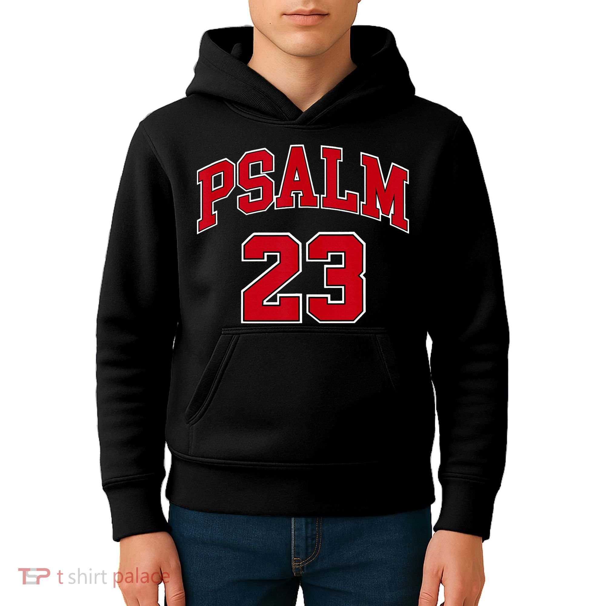 Psalm 23 Retro Sneakerhead Christian Bible Jesus Kids Hoodie
