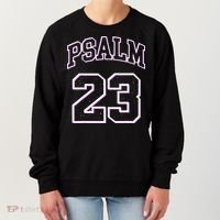 Psalm 23 Retro Sneakerhead Christian Bible Jesus Women's Sweatshirt thumb 0