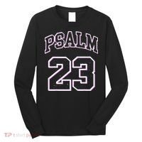 Psalm 23 Retro Sneakerhead Christian Bible Jesus Long Sleeve Shirt thumb 0