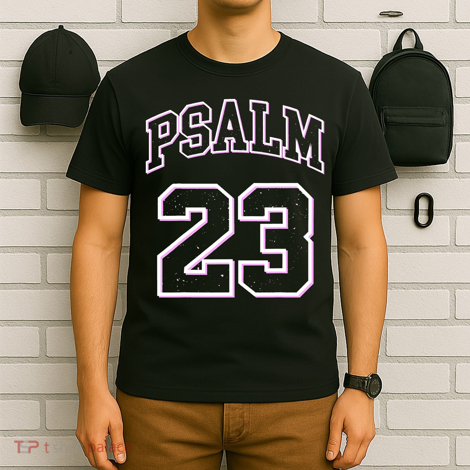 Psalm 23 Retro Sneakerhead Christian Bible Jesus T-Shirt