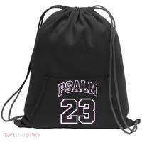 Psalm 23 Retro Sneakerhead Christian Bible Jesus Sweatshirt Cinch Pack Bag thumb 0