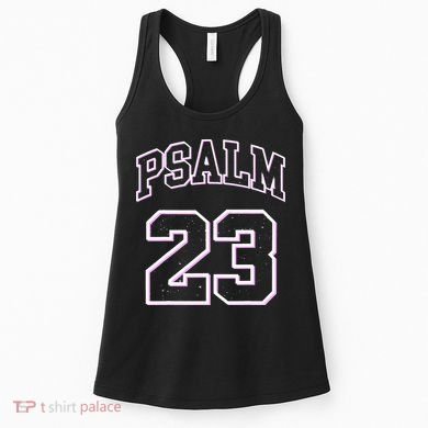 Psalm 23 Retro Sneakerhead Christian Bible Jesus Women's Tank Top