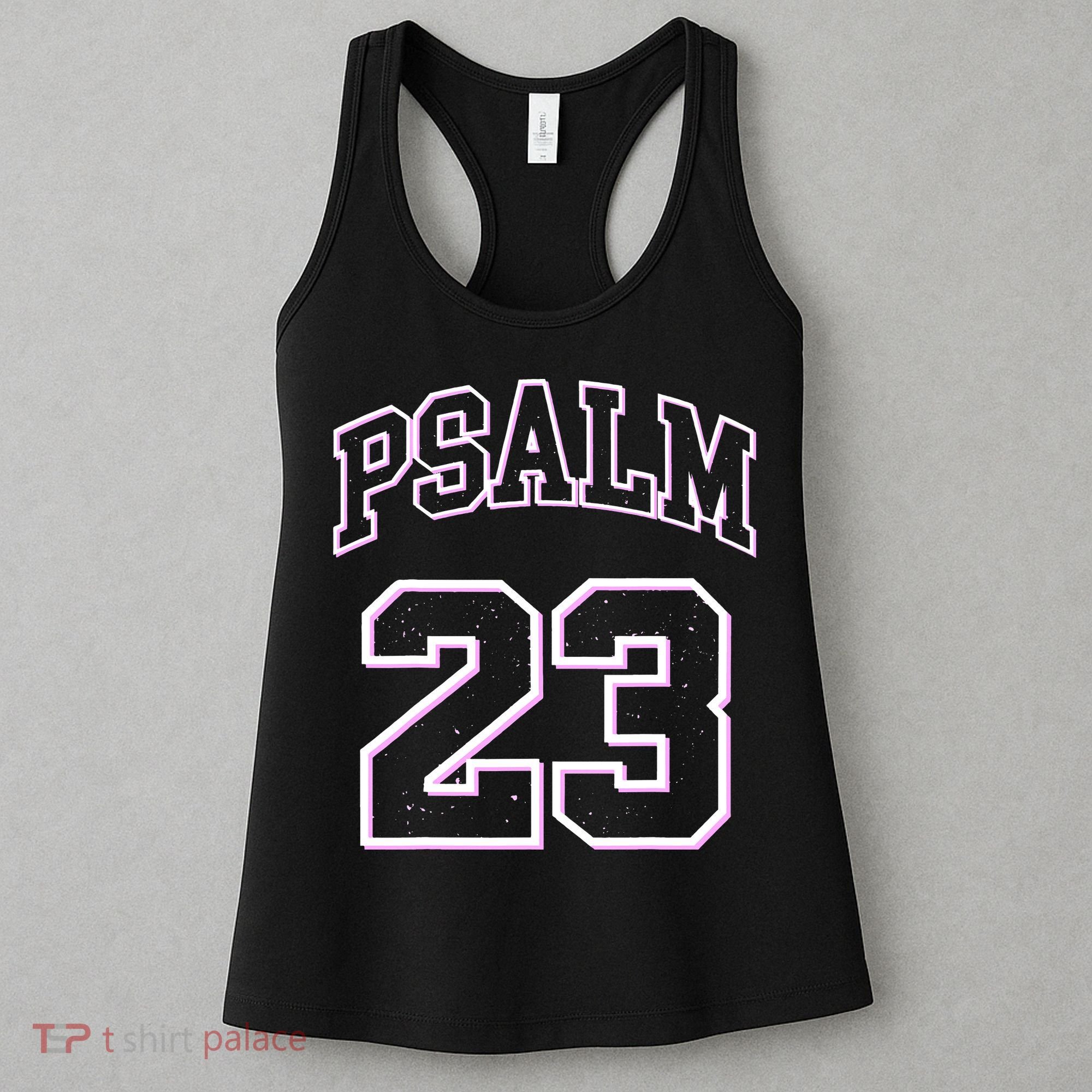 Psalm 23 Retro Sneakerhead Christian Bible Jesus Women's Tank Top