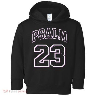 Psalm 23 Retro Sneakerhead Christian Bible Jesus Toddler Hoodie