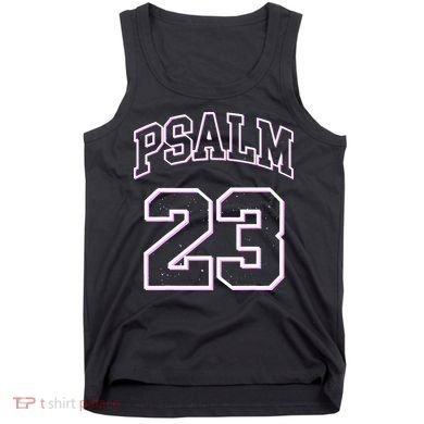 Psalm 23 Retro Sneakerhead Christian Bible Jesus Tank Top