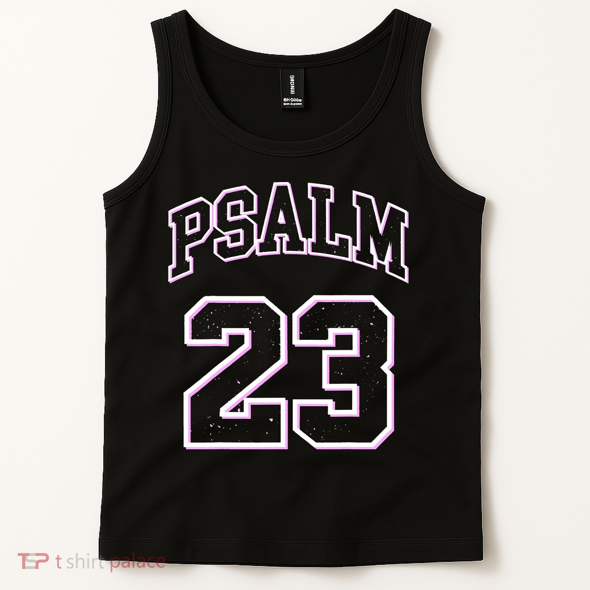 Psalm 23 Retro Sneakerhead Christian Bible Jesus Tank Top