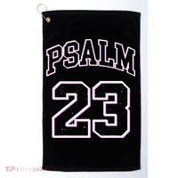 Psalm 23 Retro Sneakerhead Christian Bible Jesus Golf Towel thumb 0