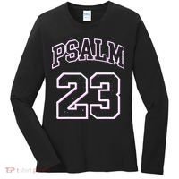 Psalm 23 Retro Sneakerhead Christian Bible Jesus Women's Long Sleeve Shirt thumb 0