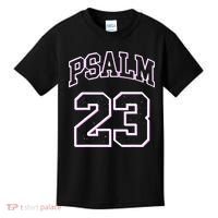 Psalm 23 Retro Sneakerhead Christian Bible Jesus Kids T-Shirt thumb 0