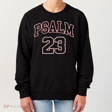 Psalm 23 Retro Sneakerhead Christian Bible Jesus Women's Sweatshirt