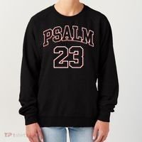 Psalm 23 Retro Sneakerhead Christian Bible Jesus Women's Sweatshirt thumb 0