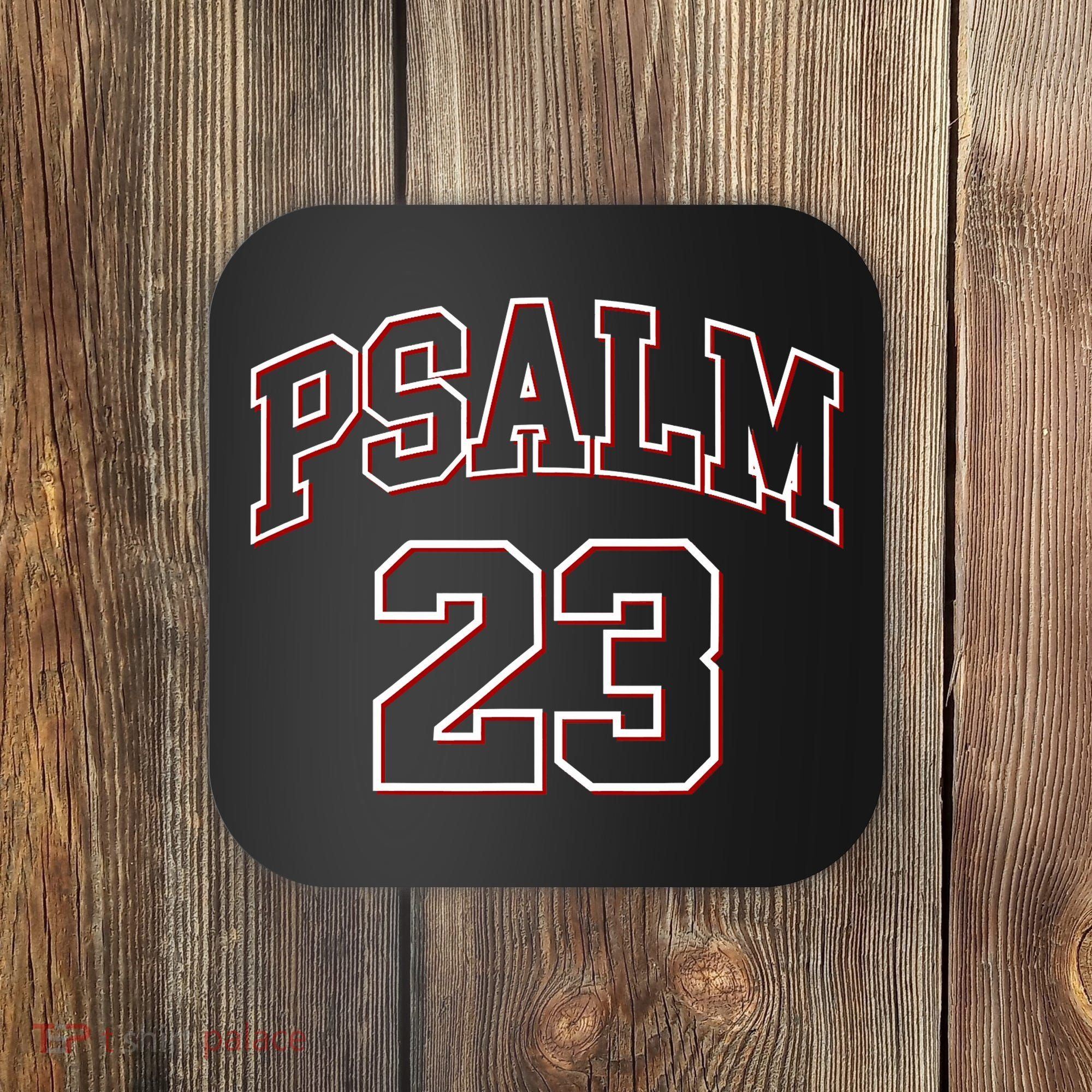 Psalm 23 Retro Sneakerhead Christian Bible Jesus Coaster