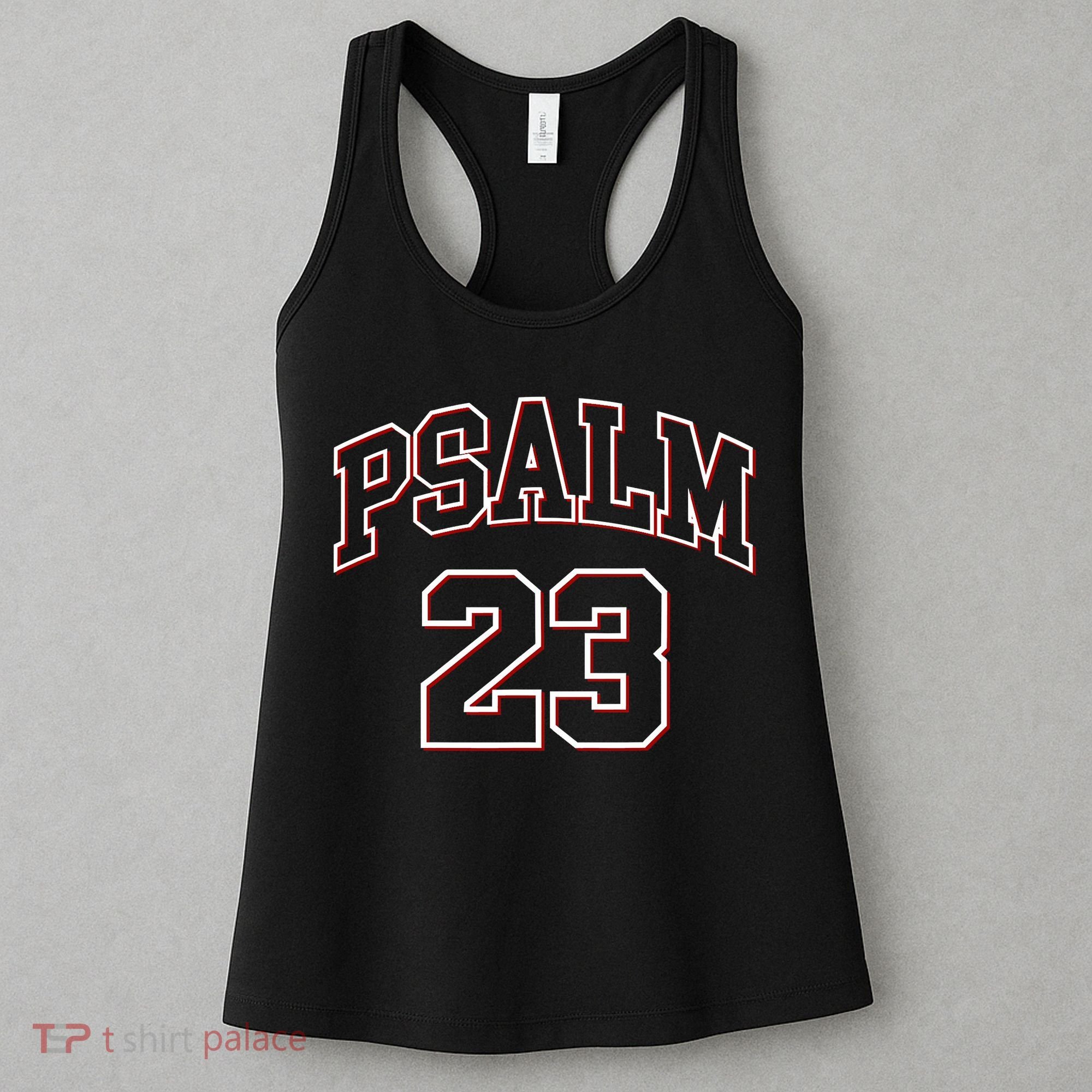 Psalm 23 Retro Sneakerhead Christian Bible Jesus Women's Tank Top