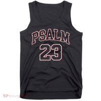 Psalm 23 Retro Sneakerhead Christian Bible Jesus Tank Top thumb 0
