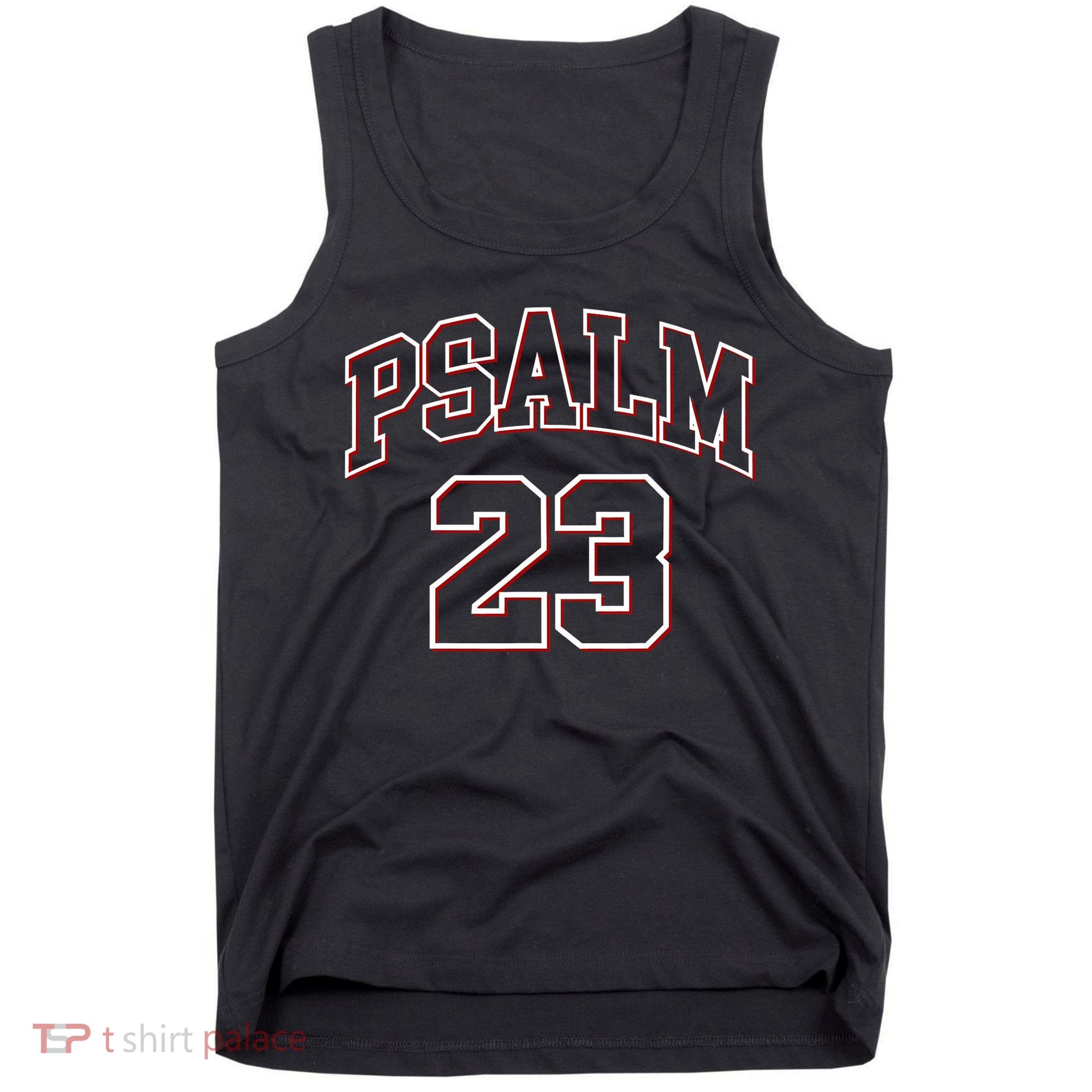 Psalm 23 Retro Sneakerhead Christian Bible Jesus Tank Top