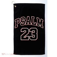 Psalm 23 Retro Sneakerhead Christian Bible Jesus Golf Towel thumb 0