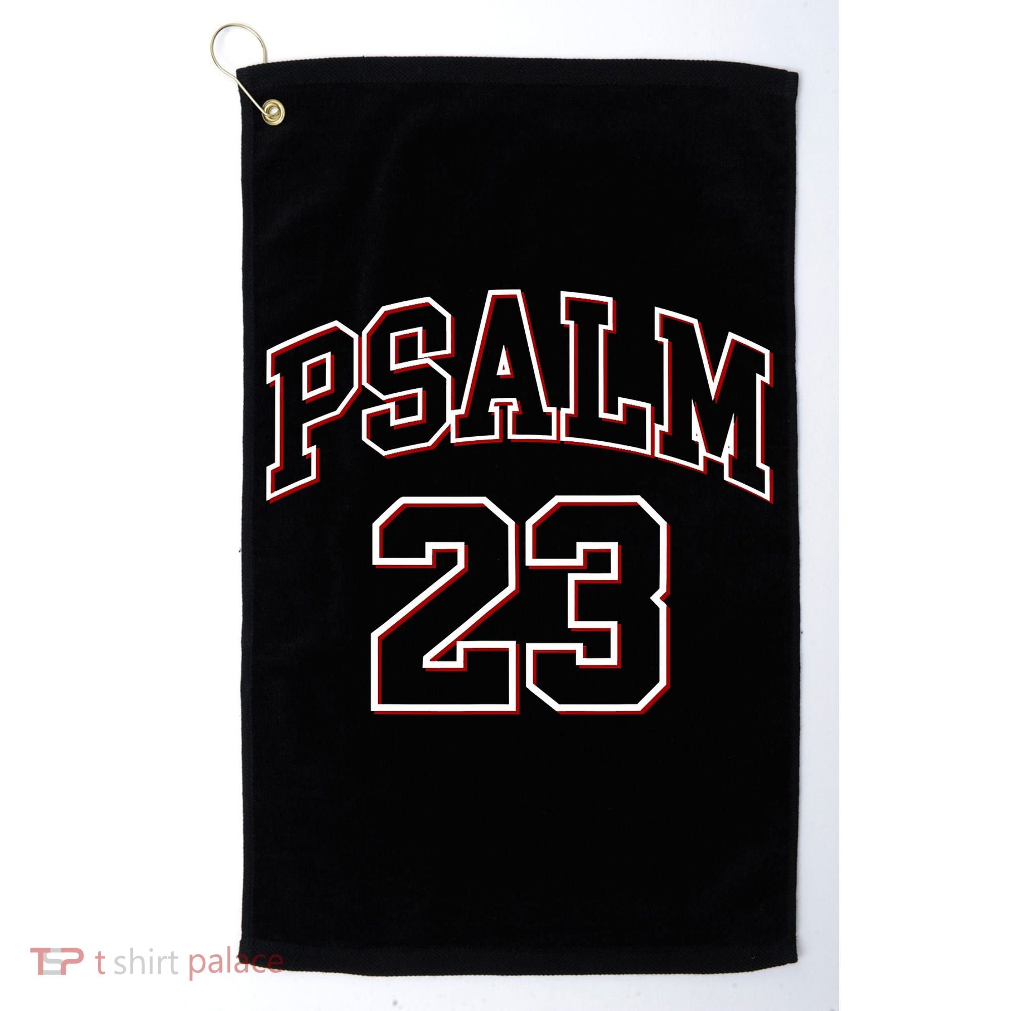 Psalm 23 Retro Sneakerhead Christian Bible Jesus Golf Towel