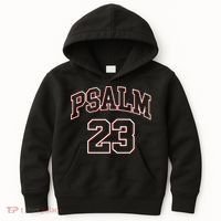 Psalm 23 Retro Sneakerhead Christian Bible Jesus Kids Hoodie thumb 0