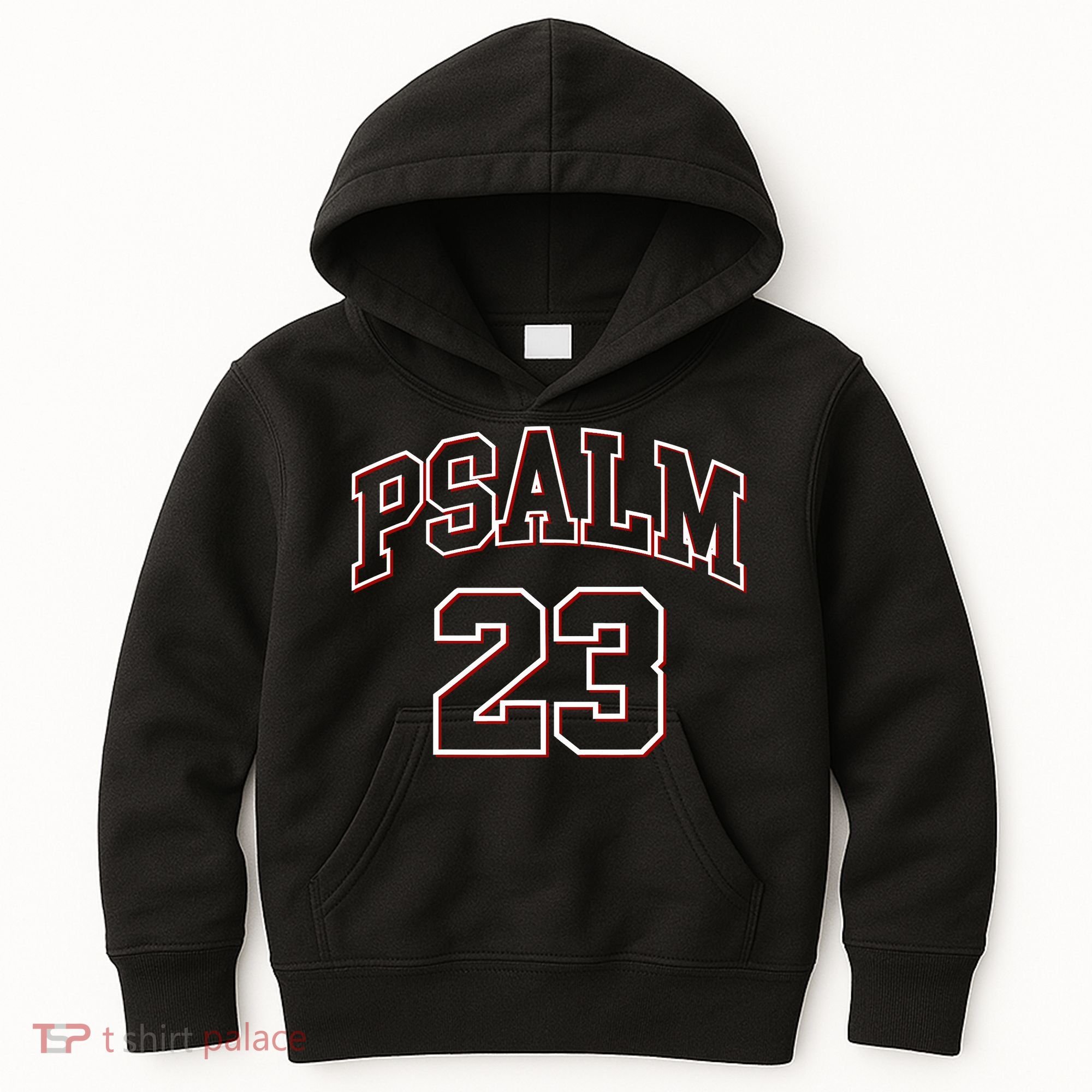 Psalm 23 Retro Sneakerhead Christian Bible Jesus Kids Hoodie