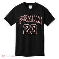 Psalm 23 Retro Sneakerhead Christian Bible Jesus Kids T-Shirt thumb 0