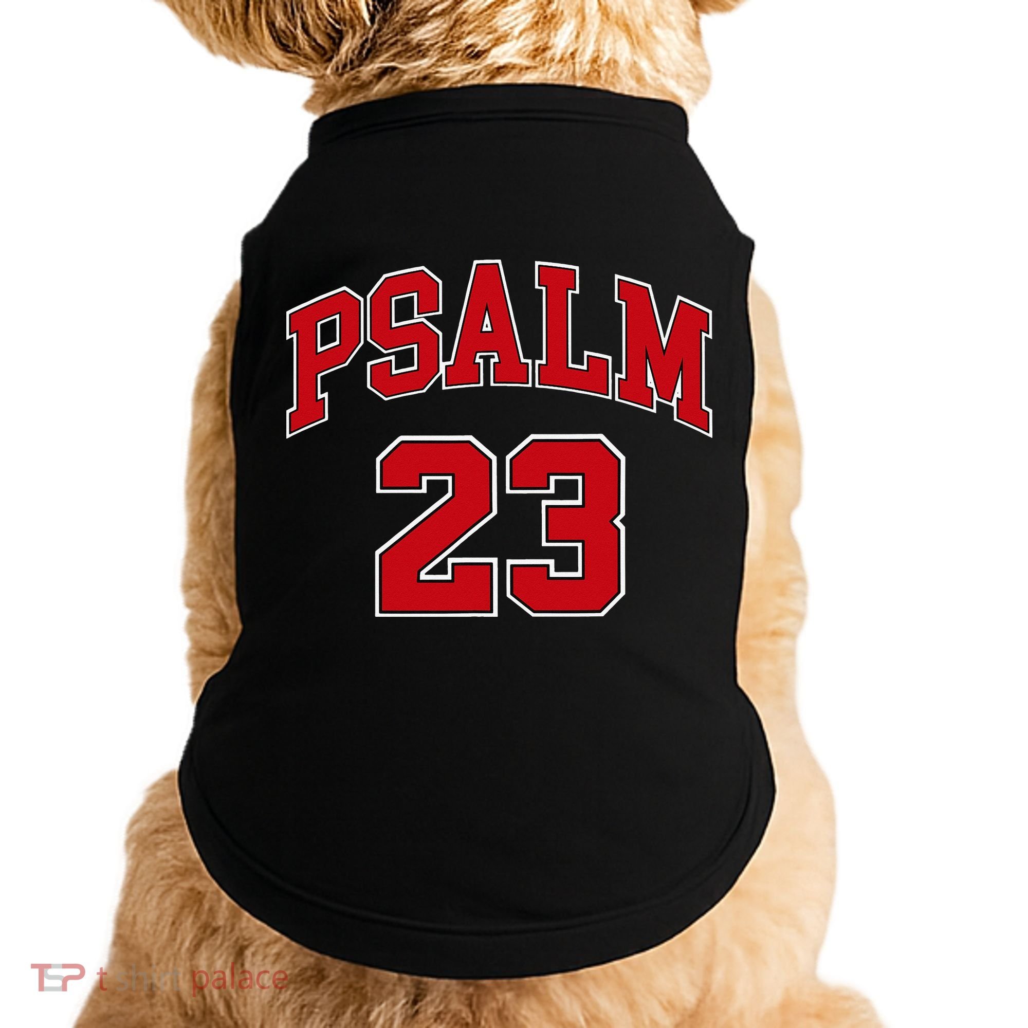 Psalm 23 Retro Sneakerhead Christian Bible Jesus Doggie Tank
