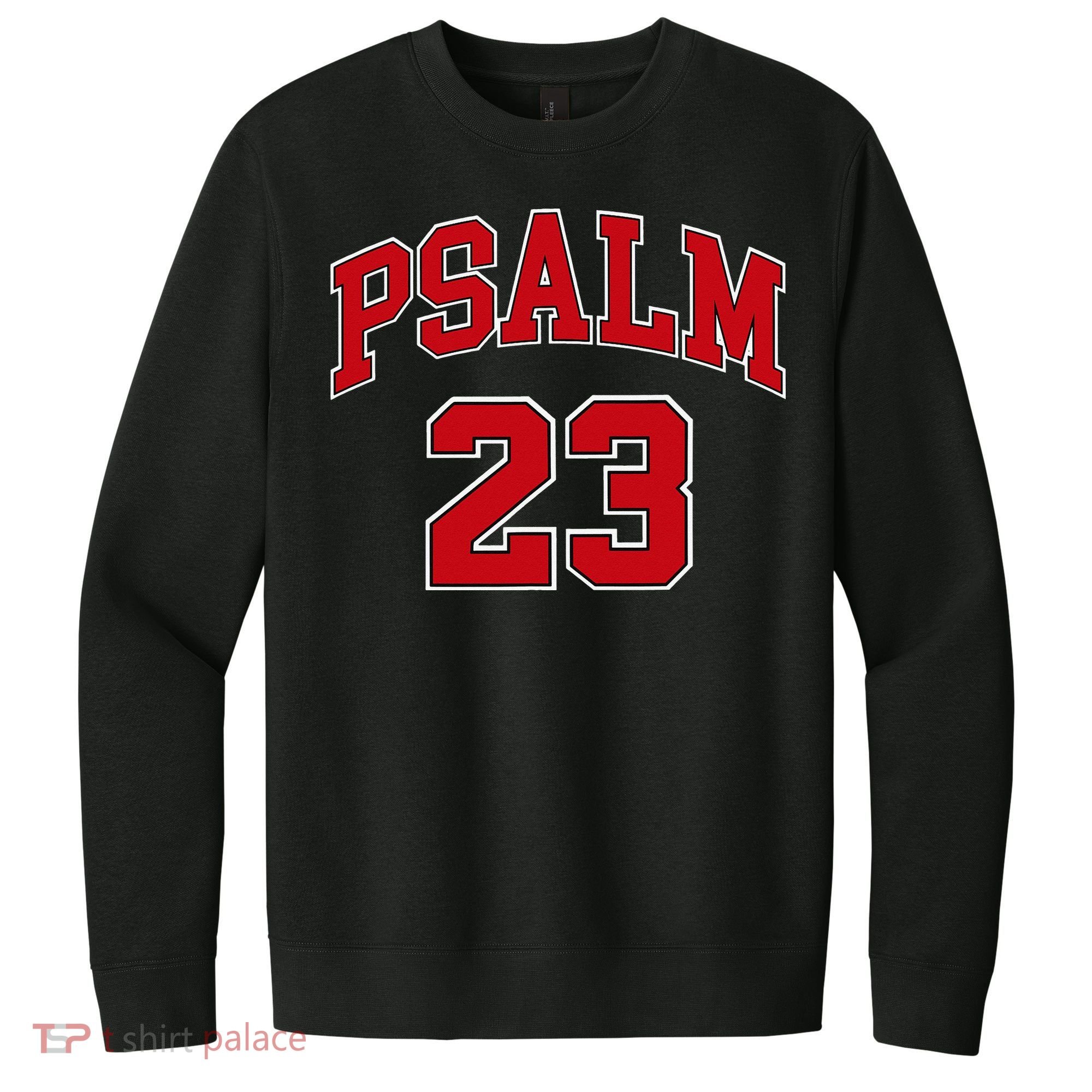 Psalm 23 Retro Sneakerhead Christian Bible Jesus V.I.T. Fleece Crew Sweatshirt