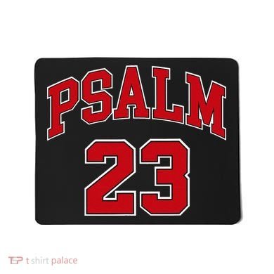 Psalm 23 Retro Sneakerhead Christian Bible Jesus Mousepad