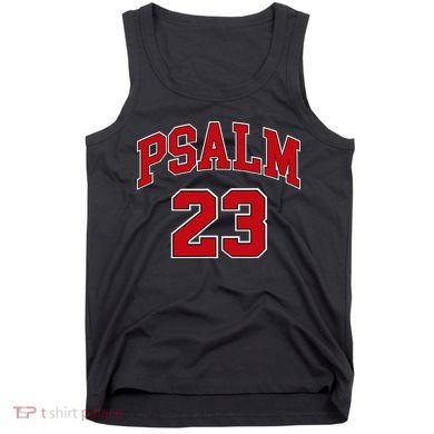 Psalm 23 Retro Sneakerhead Christian Bible Jesus Tank Top