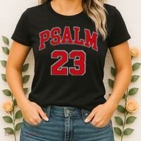 Psalm 23 Retro Sneakerhead Christian Bible Jesus Women's T-Shirt thumb 2