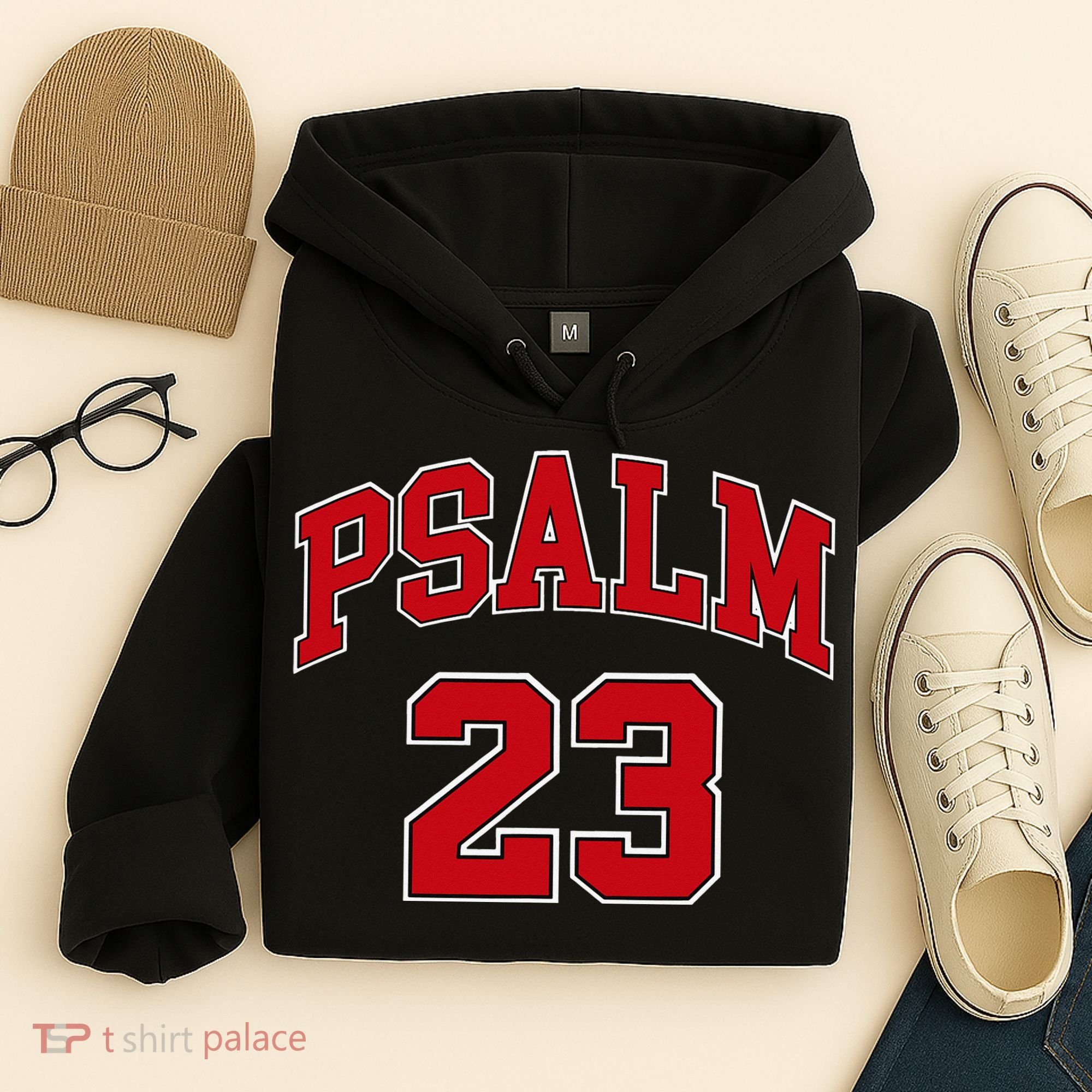 Psalm 23 Retro Sneakerhead Christian Bible Jesus Hoodie