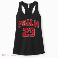 Psalm 23 Retro Sneakerhead Christian Bible Jesus Women's Tank Top thumb 0