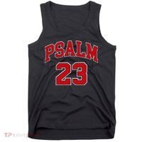 Psalm 23 Retro Sneakerhead Christian Bible Jesus Tank Top thumb 0