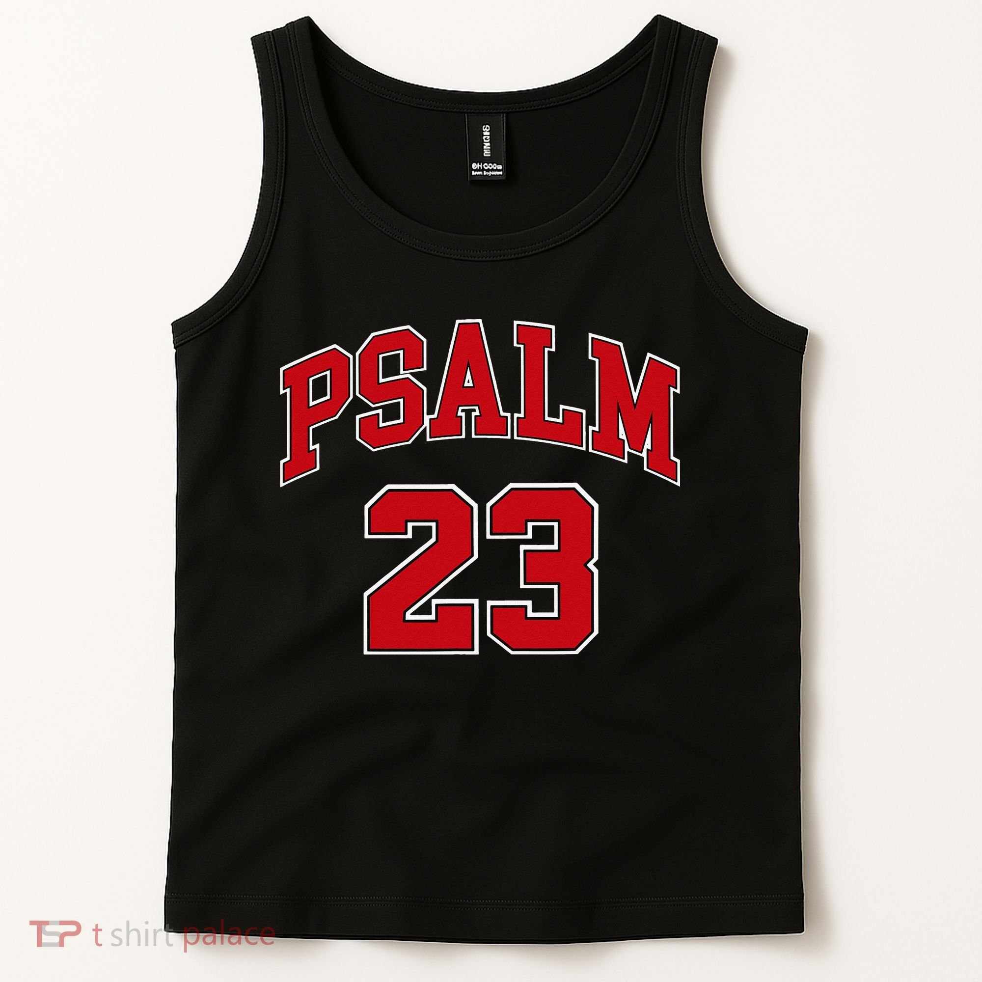 Psalm 23 Retro Sneakerhead Christian Bible Jesus Tank Top