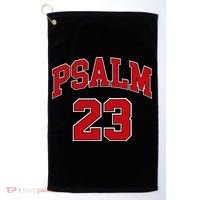 Psalm 23 Retro Sneakerhead Christian Bible Jesus Golf Towel thumb 0