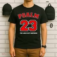 Psalm 23 The Lord Is My Shepherd Bible Verse Christian Jersey T-Shirt thumb 6