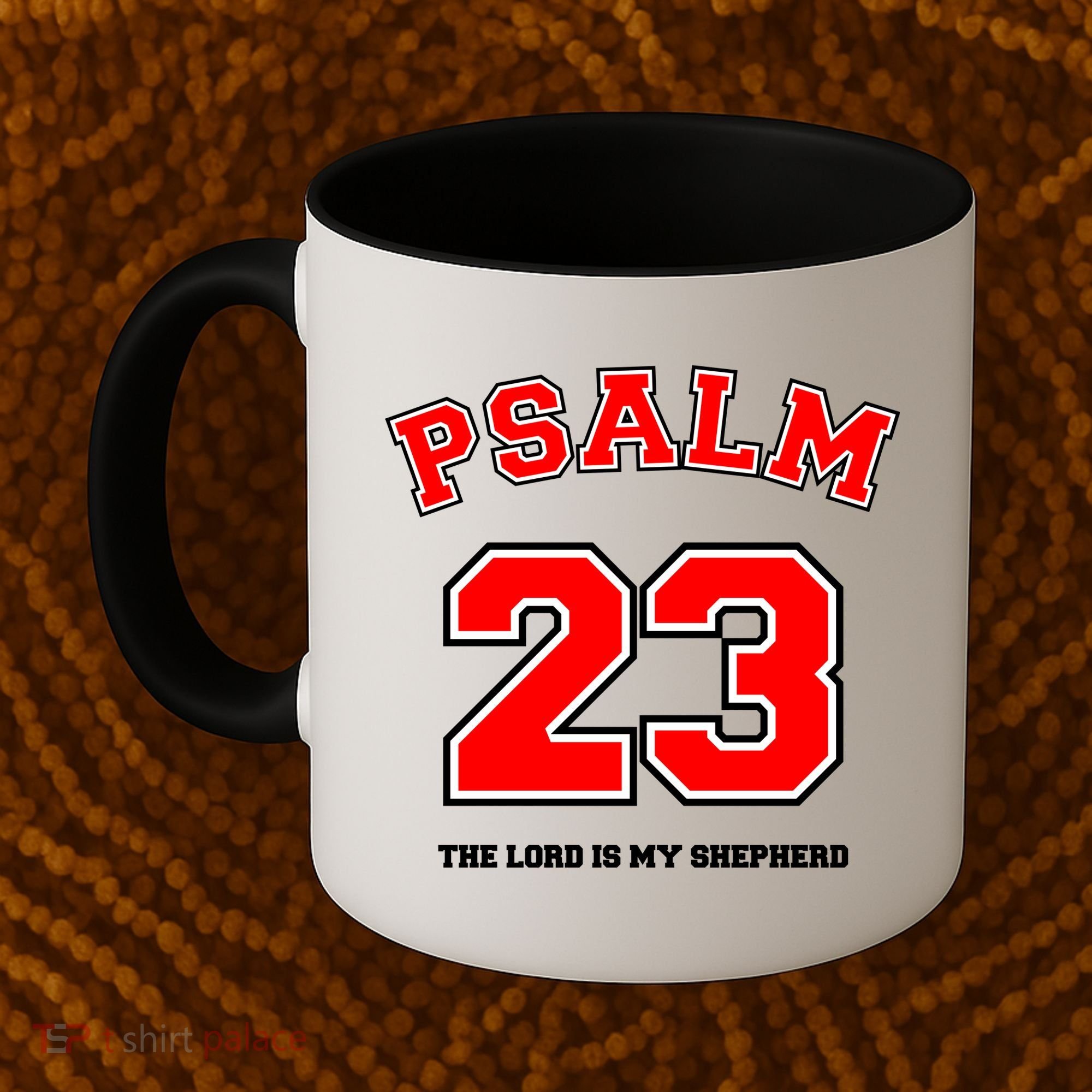 Psalm 23 The Lord Is My Shepherd Bible Verse Christian Jersey Coffee Mug