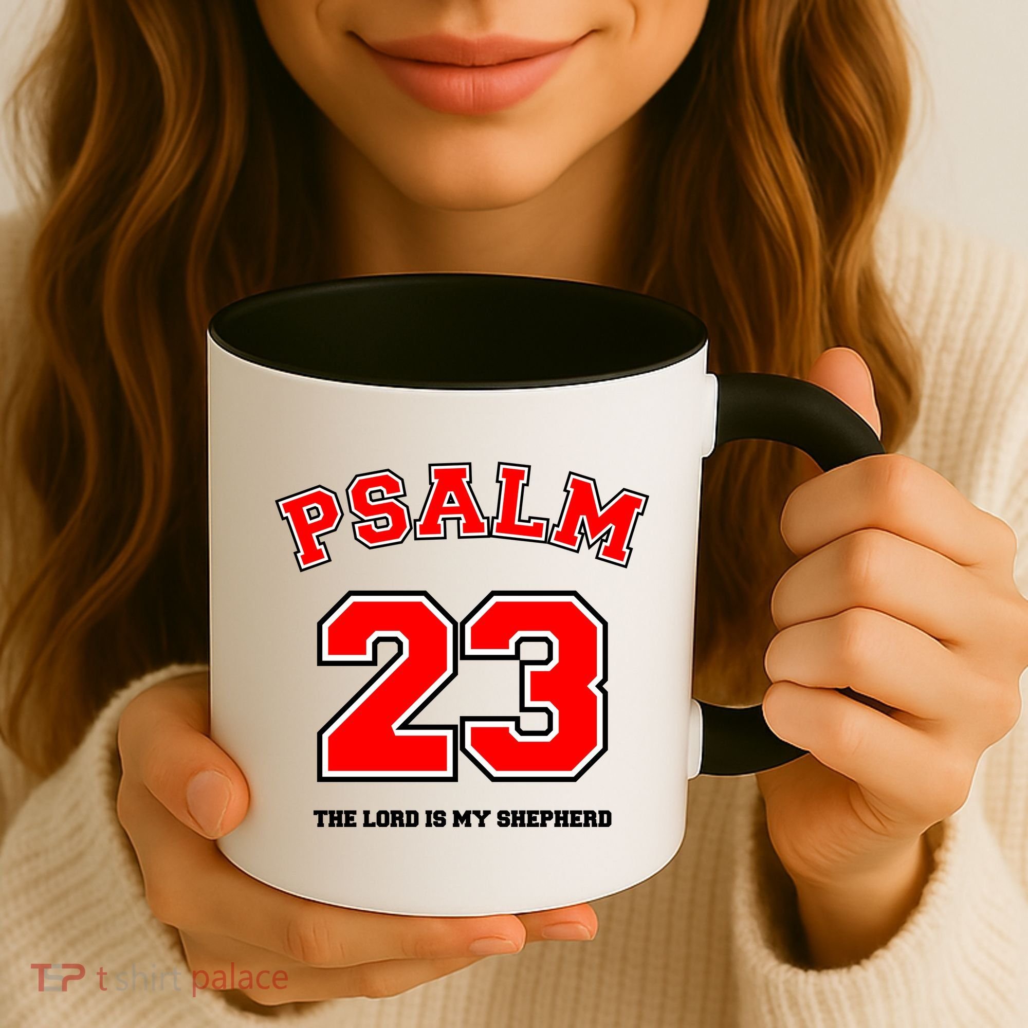 Psalm 23 The Lord Is My Shepherd Bible Verse Christian Jersey Coffee Mug