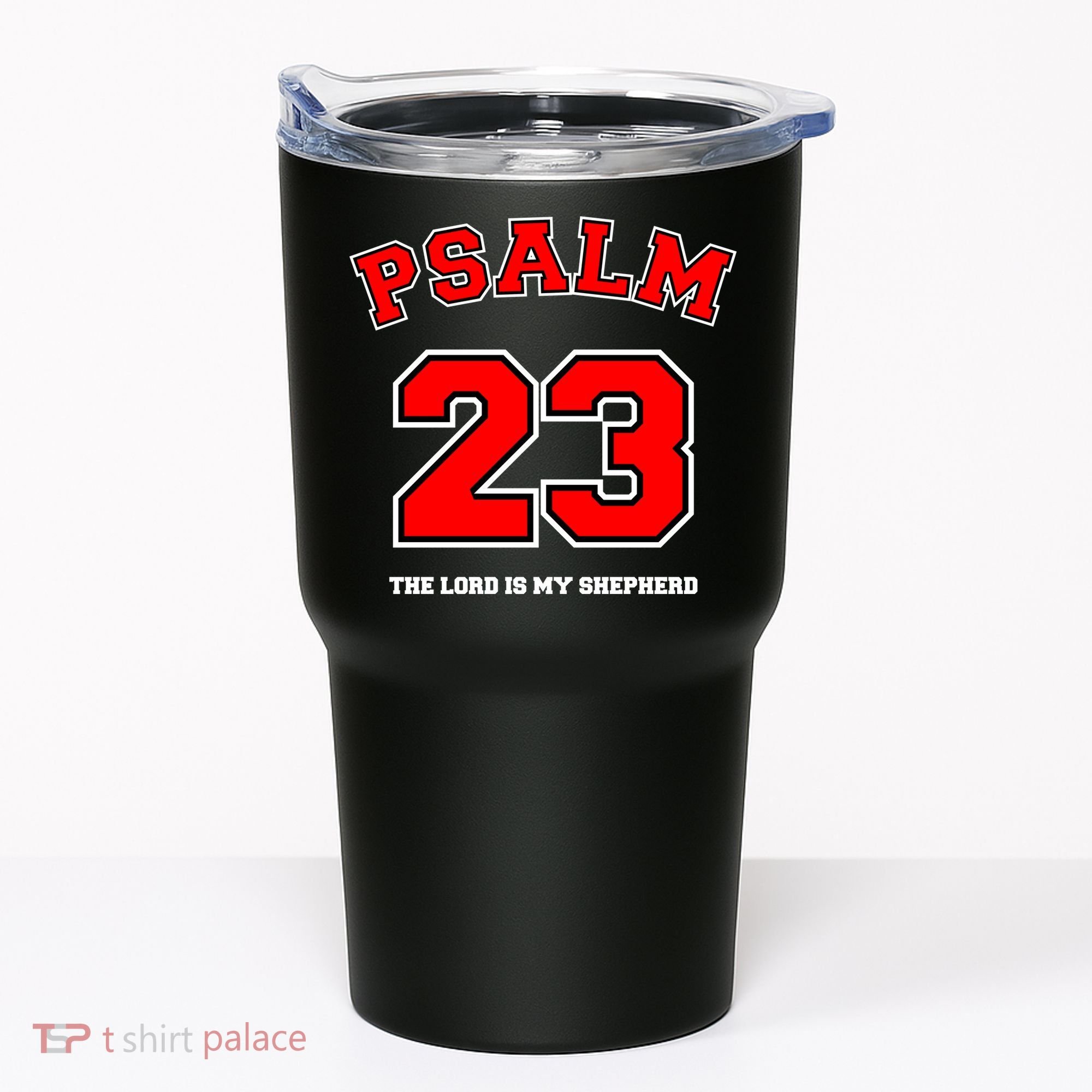 Psalm 23 The Lord Is My Shepherd Bible Verse Christian Jersey Tumbler
