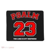 Psalm 23 The Lord Is My Shepherd Bible Verse Christian Jersey Mousepad thumb 0