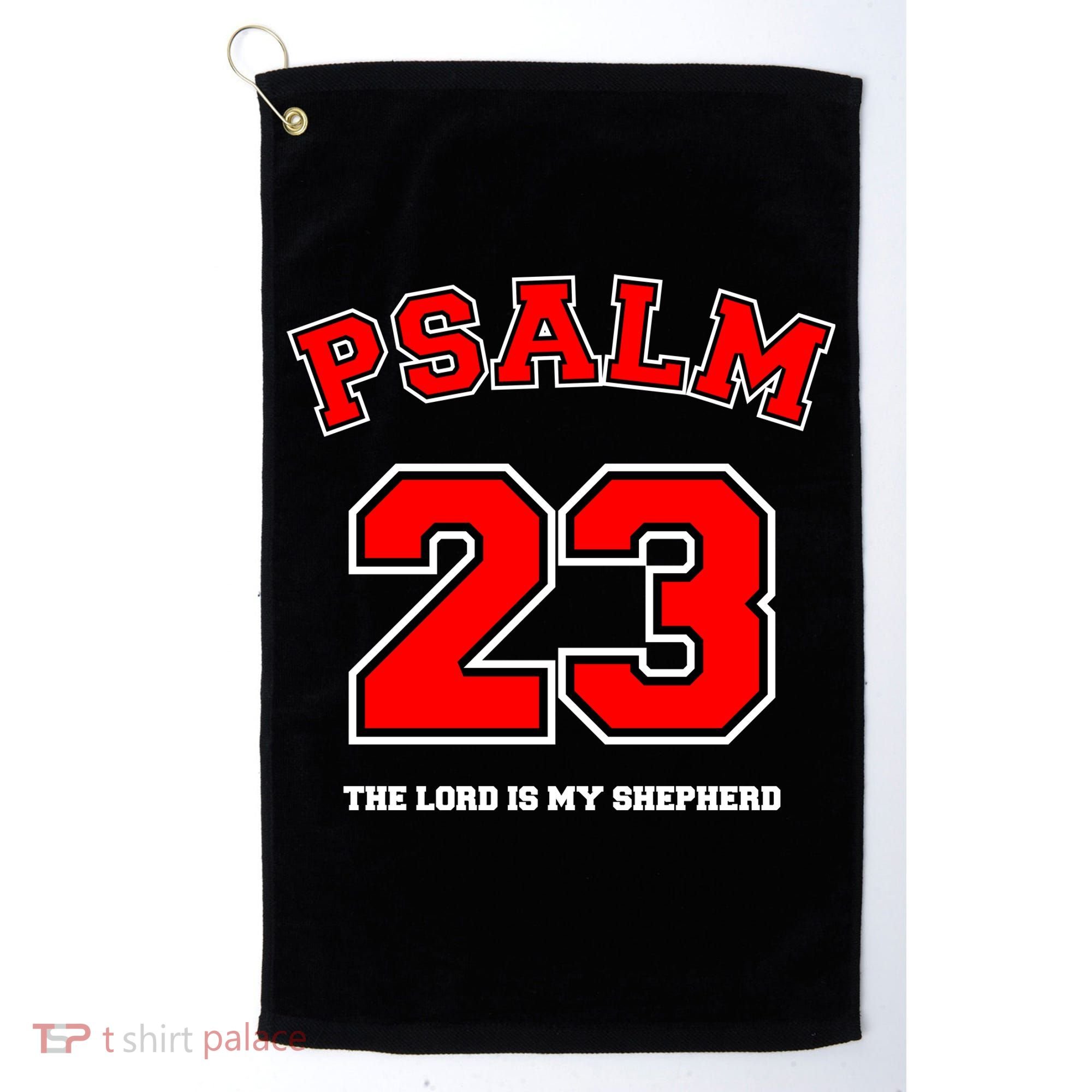 Psalm 23 The Lord Is My Shepherd Bible Verse Christian Jersey Golf Towel