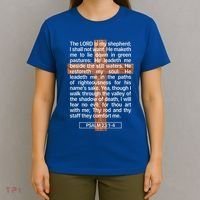 Psalm 23 The Book Of Psalms 2314 The Lord Is My Shepherd T-Shirt thumb 4