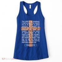 Psalm 23 The Book Of Psalms 2314 The Lord Is My Shepherd Women's Tank Top thumb 0