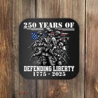Patriotic 250 USA Army Us Military Parade 250th Anniversary Coaster thumb 0