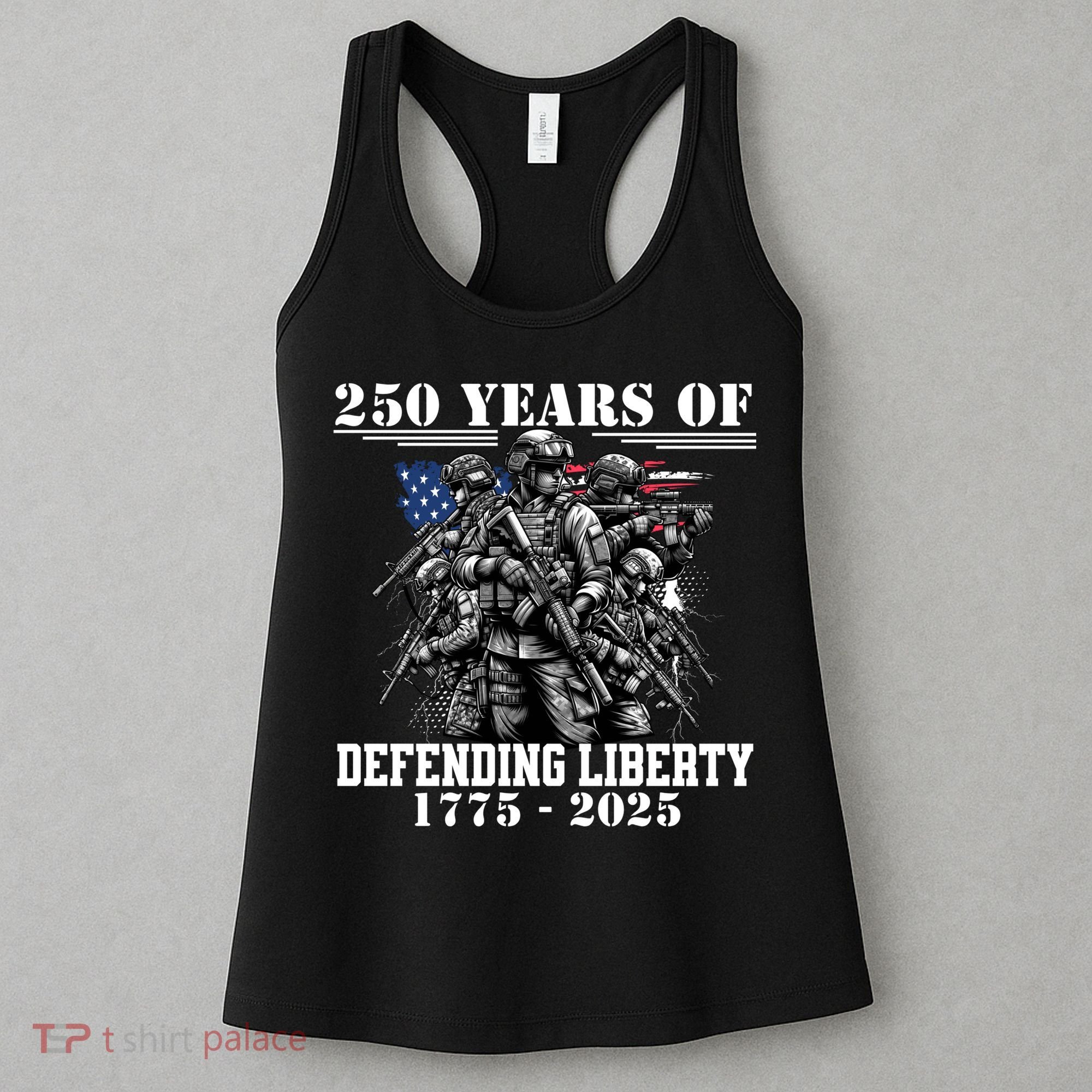 Patriotic 250 USA Army Us Military Parade 250th Anniversary Women's Tank Top