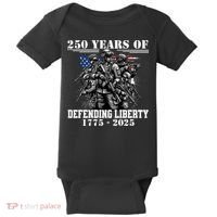 Patriotic 250 USA Army Us Military Parade 250th Anniversary Baby Bodysuit thumb 0