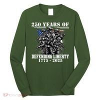 Patriotic 250 USA Army Us Military Parade 250th Anniversary Long Sleeve Shirt thumb 0